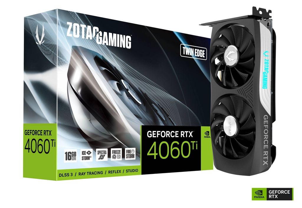 ZOTAC GAMING GeForce RTX 4060TI Twin Edge / DisplayPort / HDMI, PCI-E