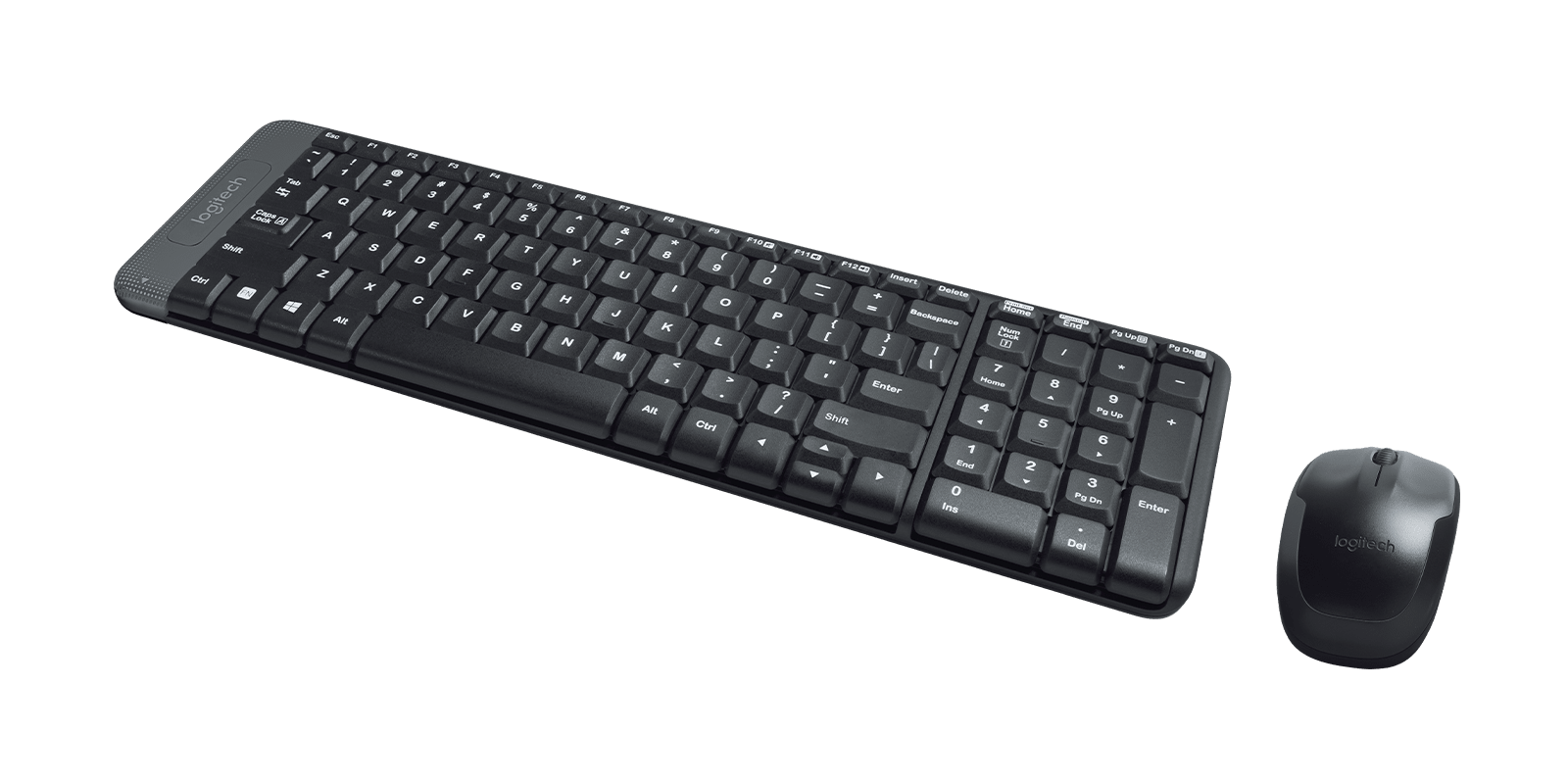 מקלדת ועכבר אלחוטיים Logitech® Cordless Desktop® MK220 ,Vista/WIN7 certified, USB