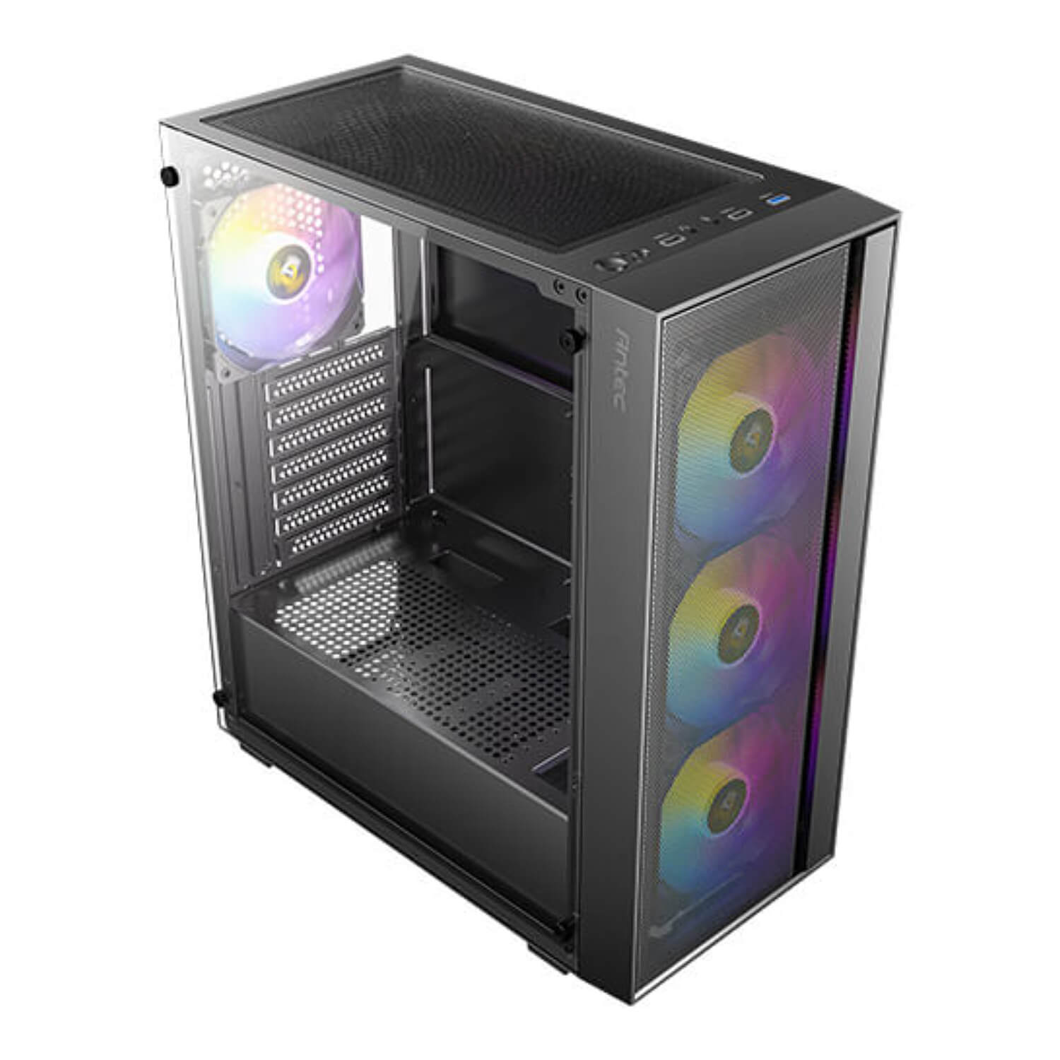 ANTEC AX65 ARGB ,Tool-free, NO PSU ,4x12cm ARGB Fan, 3USB2/3.0, Audio & speaker