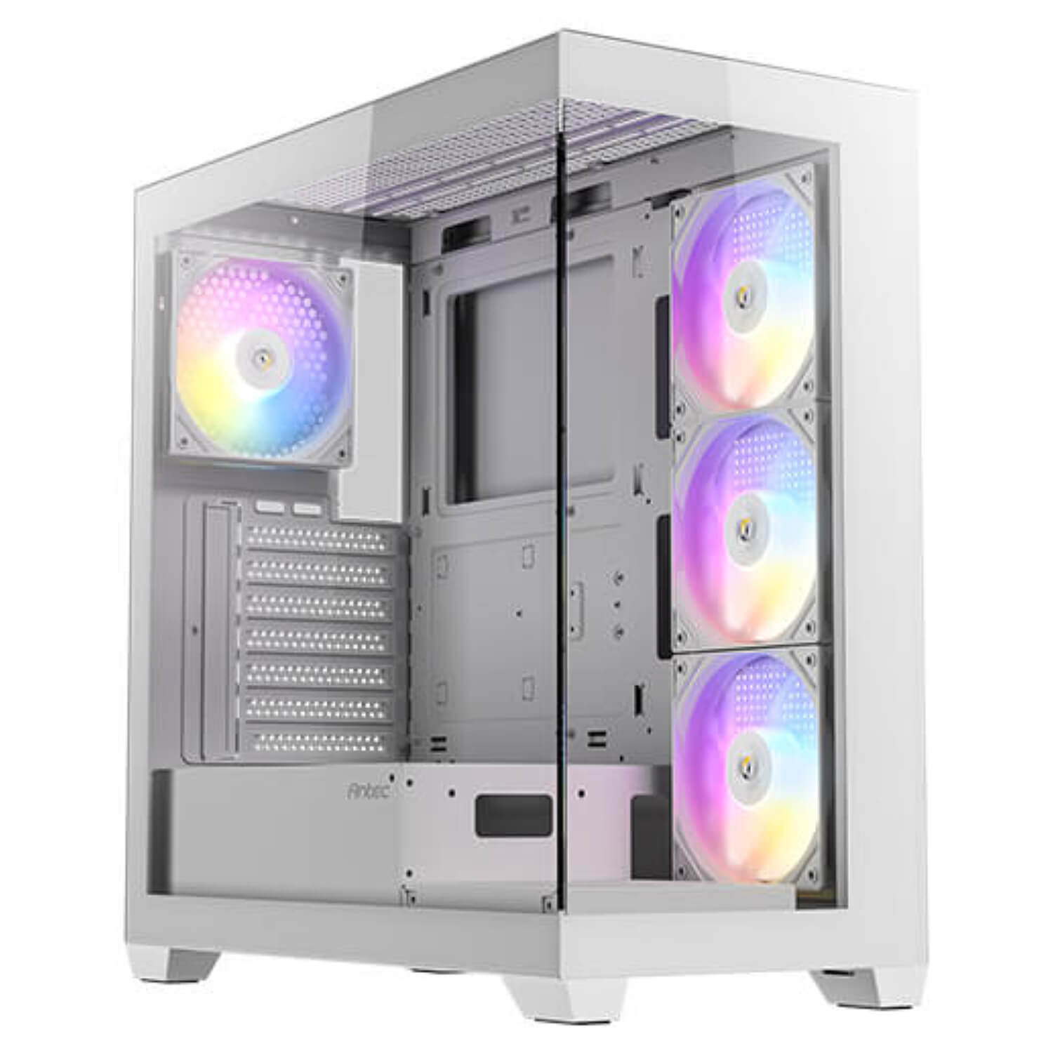 ANTEC CX300 ARGB WHITE ,Tool-free, NO PSU ,4x12cm ARGB , USB3.0+2USB2.0, Audio & speaker