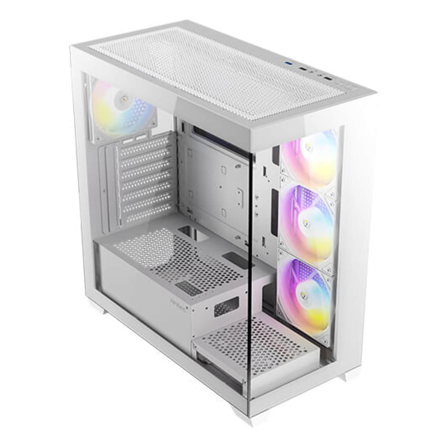 ANTEC CX300 ARGB WHITE ,Tool-free, NO PSU ,4x12cm ARGB , USB3.0+2USB2.0, Audio & speaker