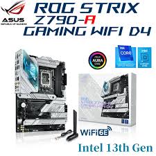 ASUS ROG STRIX Z790-A GAMING WIFI D4 , Core™ i3/i5/i7/i9, 4DualDDR5 5600/5400/5200/5000/4800MHZ ,2XPCI-E, 2.5GB LGA1700