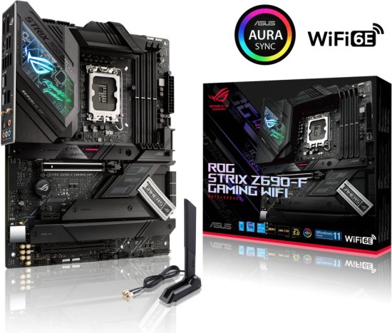 ASUS ROG STRIX Z690-F GAMING WIFI , Core™ i3/i5/i7/i9, 4DualDDR5 4800MHZ ,2XPCI-E, 2.5GB LGA1700
