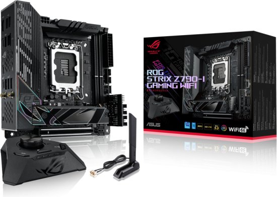 ASUS ROG STRIX Z790-I GAMING WIFI , Core™ i3/i5/i7/i9, 4DualDDR5 5600MHZ ,2XPCI-E, 2.5GB LGA1700