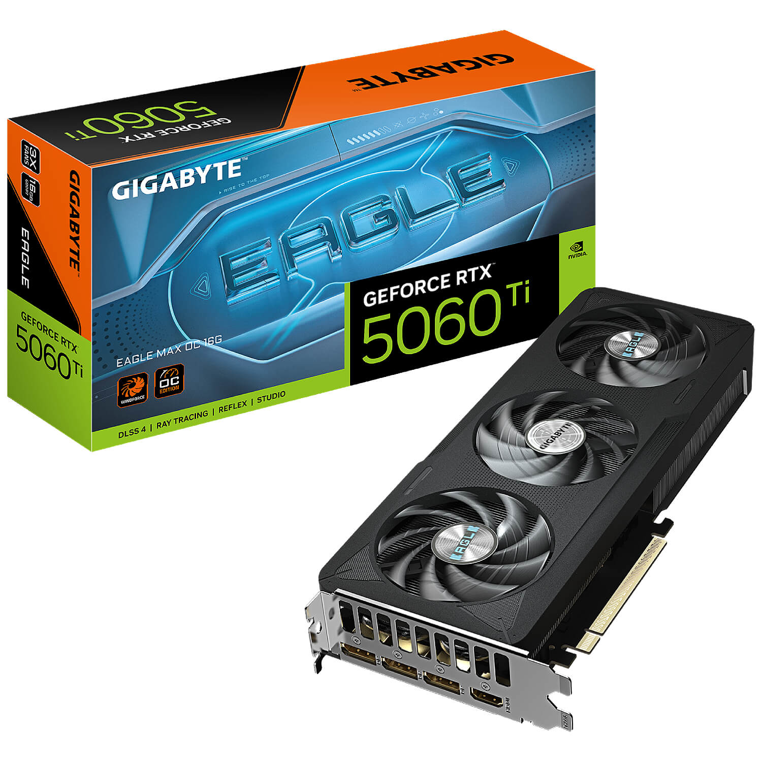 GIGABYTE EAGLE MAX OC 16G GV-N506TEAGLEMAX nVIDIA Geforce 5060 TI 16GB GDDR7 Dual Fan 3DP+HDMI