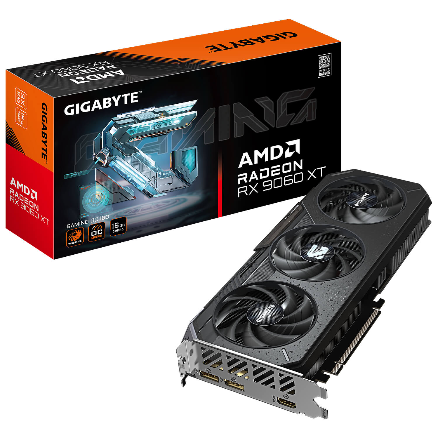 GIGABYTE GV-R9060XTGAMING OC-16GD 16GB 128Bit GDDR6 +DP +HDMI PCI-E