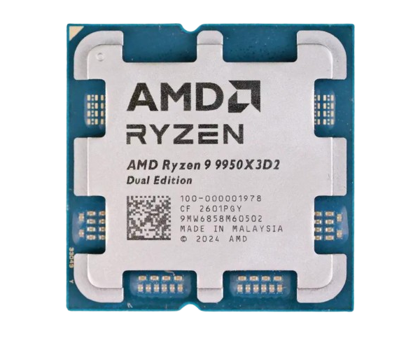 AMD RYZEN 9 9950X3D2 Dual Edition X16 4300Mhz 192MB Socket AM5 TRAY