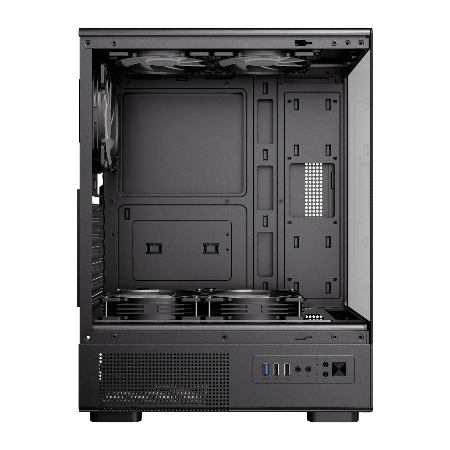 ANTEC VCX300 ARGB BLACK ,Tool-free, NO PSU ,5x12cm ARGB , USB3.0+2USB2.0, Audio & speaker