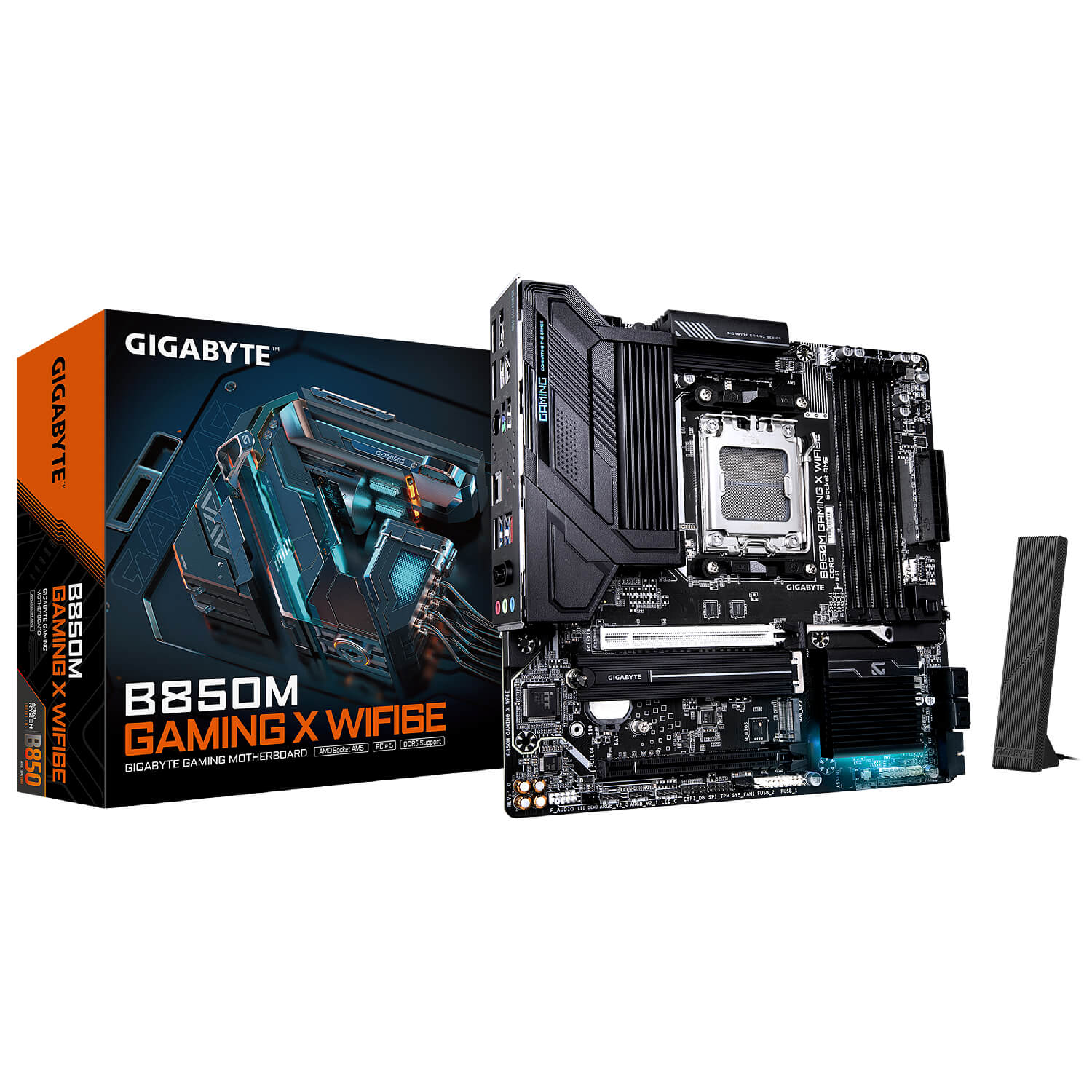 GIGABYTE B850M GAMING X WIFI6E DDR5 , AM5 ,PCI-E, DualDDR5 5200 +LAN2500 HDMI