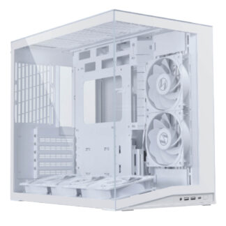 Lian-Li O11 Dynamic Mini V2 Flow White ,Tool-free, NO PSU , 3USB2/3.0+USB Type-C, Audio & speaker