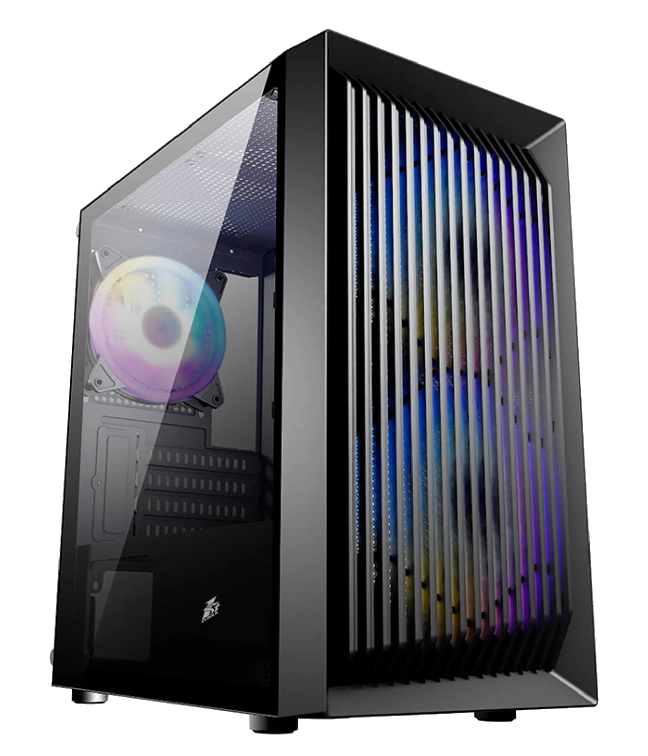 1StPlayer BS-2 ,Tool-free, NO PSU ,3x12cm ARGB Fan, 3USB2/2.0,HD Audio