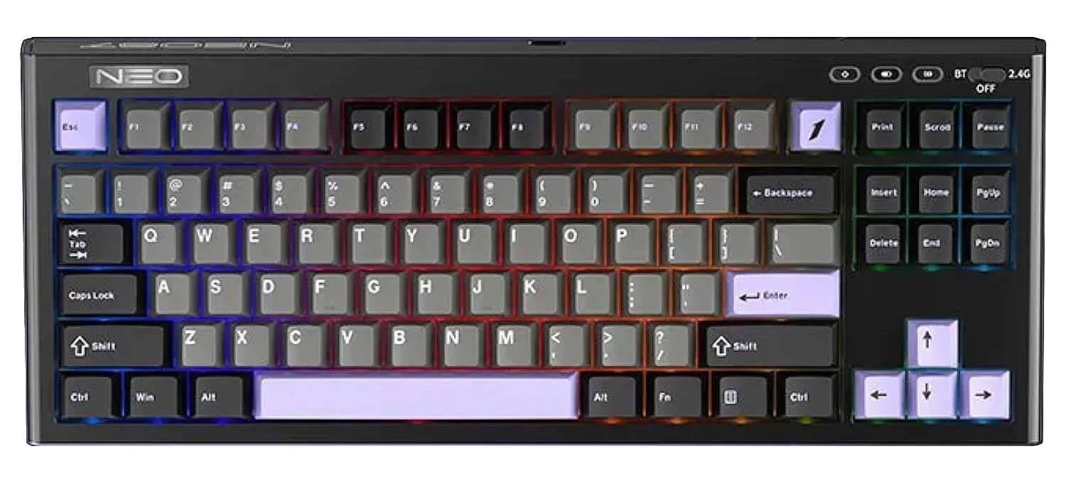 מקלדת 1StPlayer NEO87 RGB Midnight Vilot Gaming KEYBOARD, USB