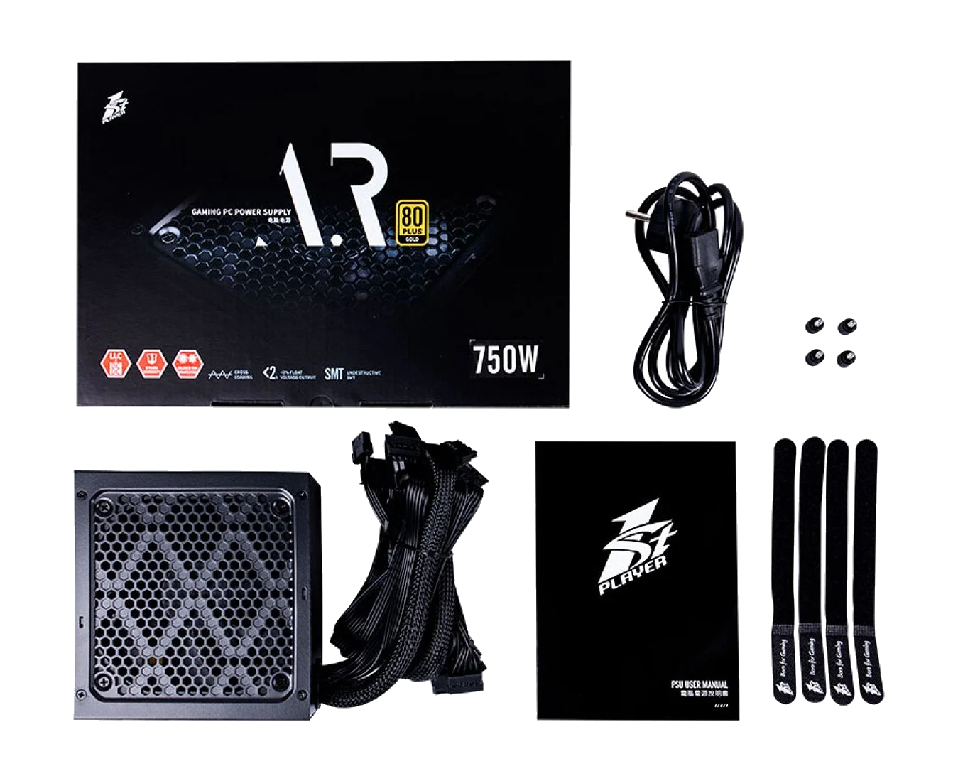 ספק כוח 1StPlayer ARMOUR™ 750W Power Supply ATX3.1 80+ Gold – תמונה 5