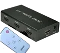קופסת פיצול ל-3 מכשירי HDMI למסך אחד - אלחוטי + שלט