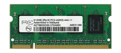 AENEON SODIMM DDR2 533MHZ 512MB CL3
