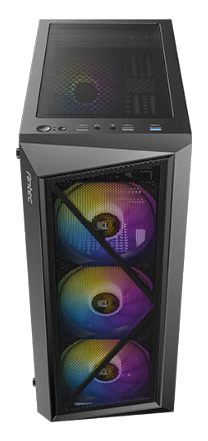 ANTEC AX67 ARGB ,Tool-free, NO PSU ,4x12cm ARGB Fan, 3USB2/3.0, Audio & speaker – תמונה 2