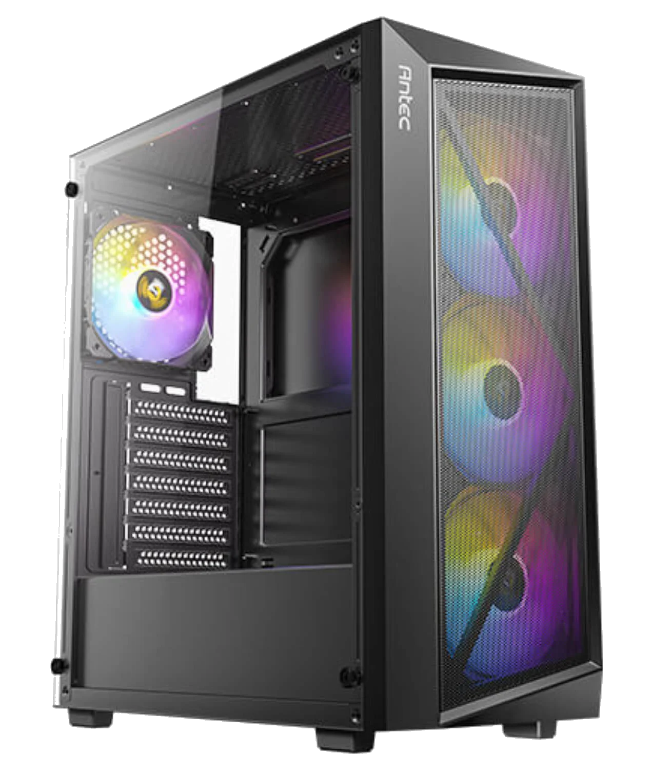 ANTEC AX67 ARGB ,Tool-free, NO PSU ,4x12cm ARGB Fan, 3USB2/3.0, Audio & speaker