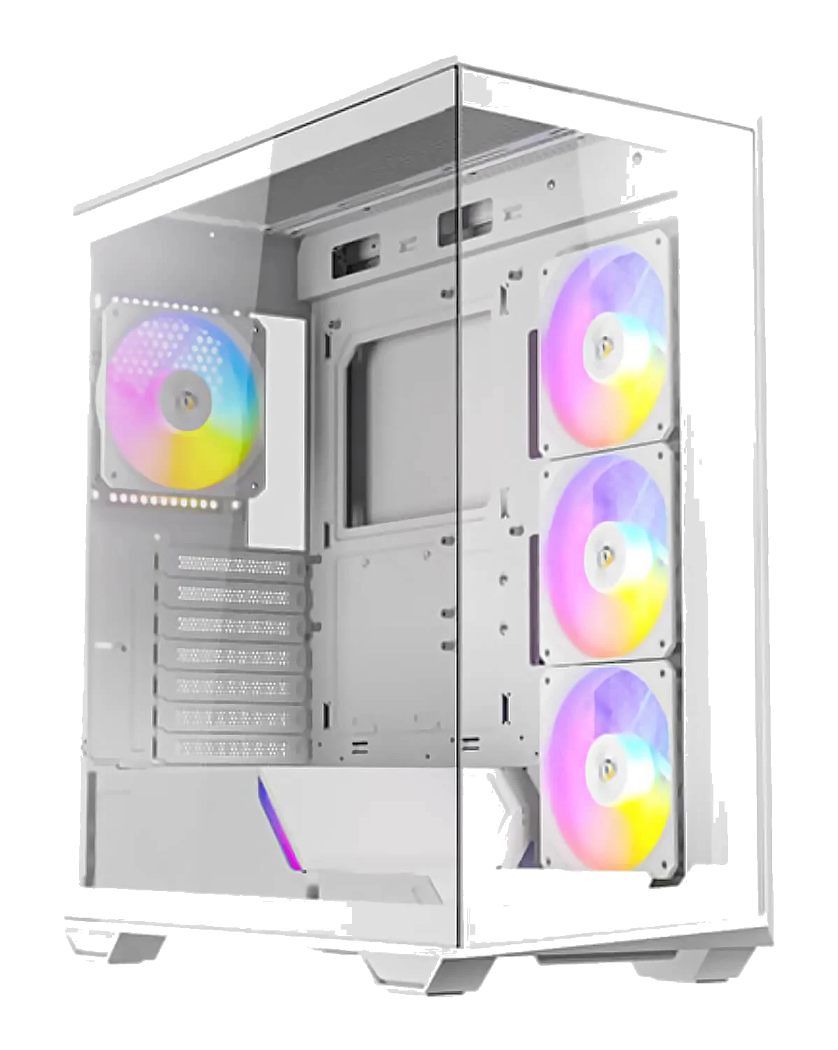 ANTEC C3 WHITE ,Tool-free, NO PSU ,NO FAN , 2USB3.0+ Type-c, Audio & speaker