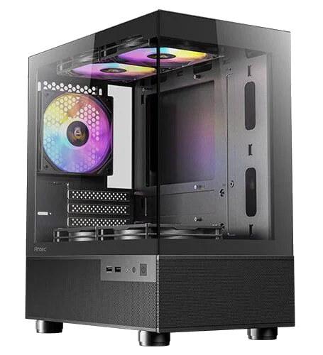 ANTEC CX200M RGB ,Tool-free, NO PSU ,3x12cm RGB , 2USB3.0, Audio & speaker