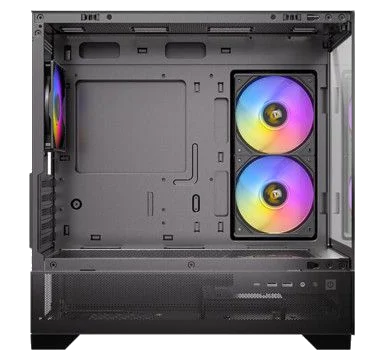 ANTEC CX500M ARGB BLACK ,Tool-free, NO PSU ,3x12cm ARGB , 2USB3.0+TYPE C, Audio & speaker – תמונה 5
