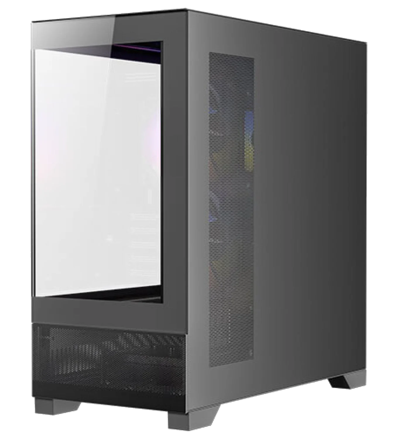ANTEC CX500M ARGB BLACK ,Tool-free, NO PSU ,3x12cm ARGB , 2USB3.0+TYPE C, Audio & speaker