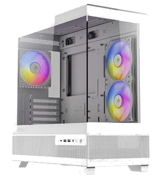 ANTEC CX500M ARGB WHITE ,Tool-free, NO PSU ,3x12cm ARGB , 2USB3.0+TYPE C, Audio & speaker