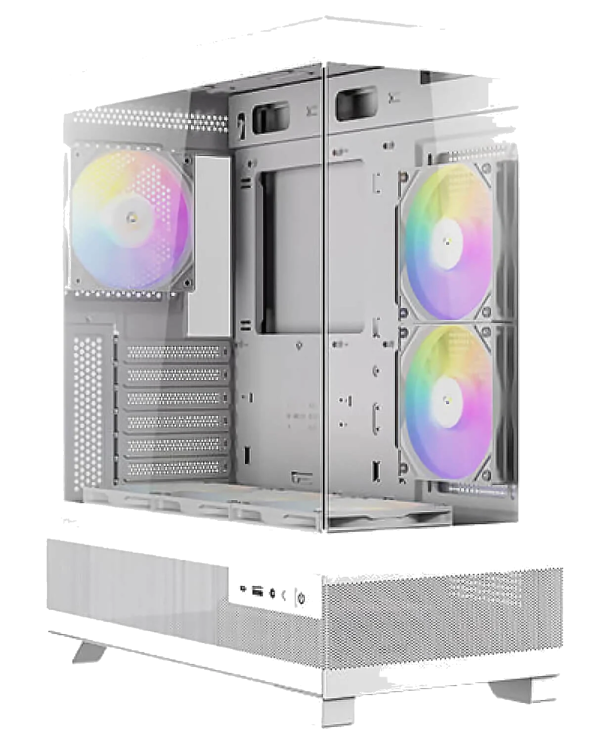 ANTEC CX700M ARGB WHITE ,Tool-free, NO PSU ,3x12cm ARGB , 2USB3.0+TYPE C, Audio & speaker