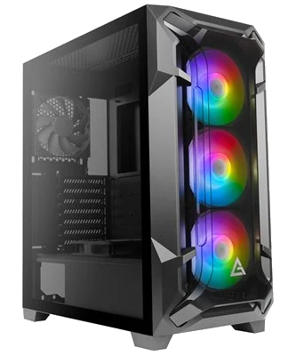 ANTEC DF600 FLUX ,Tool-free, NO PSU , 3X120mm Fan RGB +2X120mm Fan, USB2.0/3.0, Audio & speaker