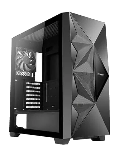 ANTEC DF800 ,Tool-free, NO PSU , 1X120mm Fan RGB Tempered Glass side, USB2.0/3.0, Audio & speaker