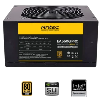 ספק כח ANTEC™ Power Supply EA550G-PRO 550W ACTIVE PFC, Modular ,SATA