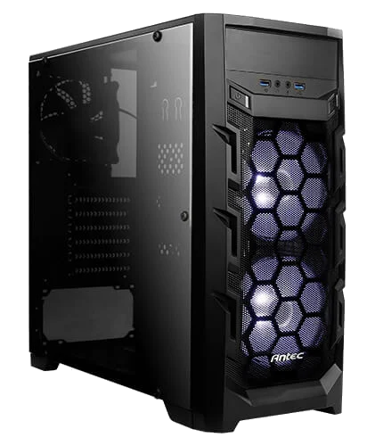 ANTEC GX202 BLUE LED ,Tool-free, NO PSU , 3X120mm Fan, USB2.0/3.0, Audio & speaker