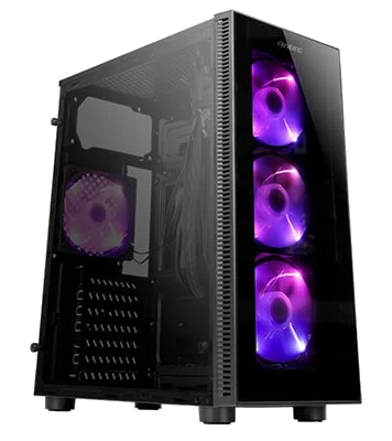 ANTEC NX210 ,Tool-free, NO PSU ,3x12cm LED 1x120mm Fan, 3USB2/3.0, Audio & speaker