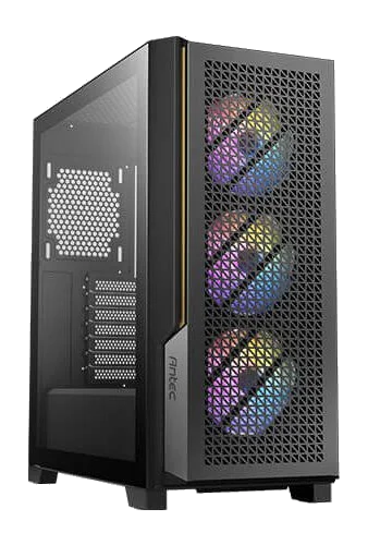 ANTEC P20C ARGB BLACK ,Tool-free, NO PSU , 3X120mm Fan ARGB, 2USB3.0+USB3 Type-C , Audio & speaker