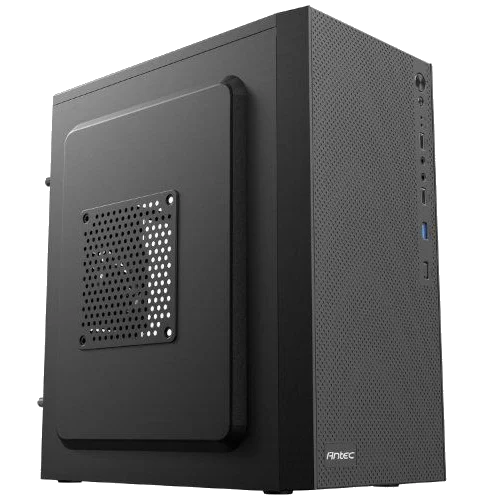ANTEC ST10M BLACK window Micro Atx Case ,Tool-free, NO PSU , 1X80mm Fan, USB2/3.0, Audio & speaker