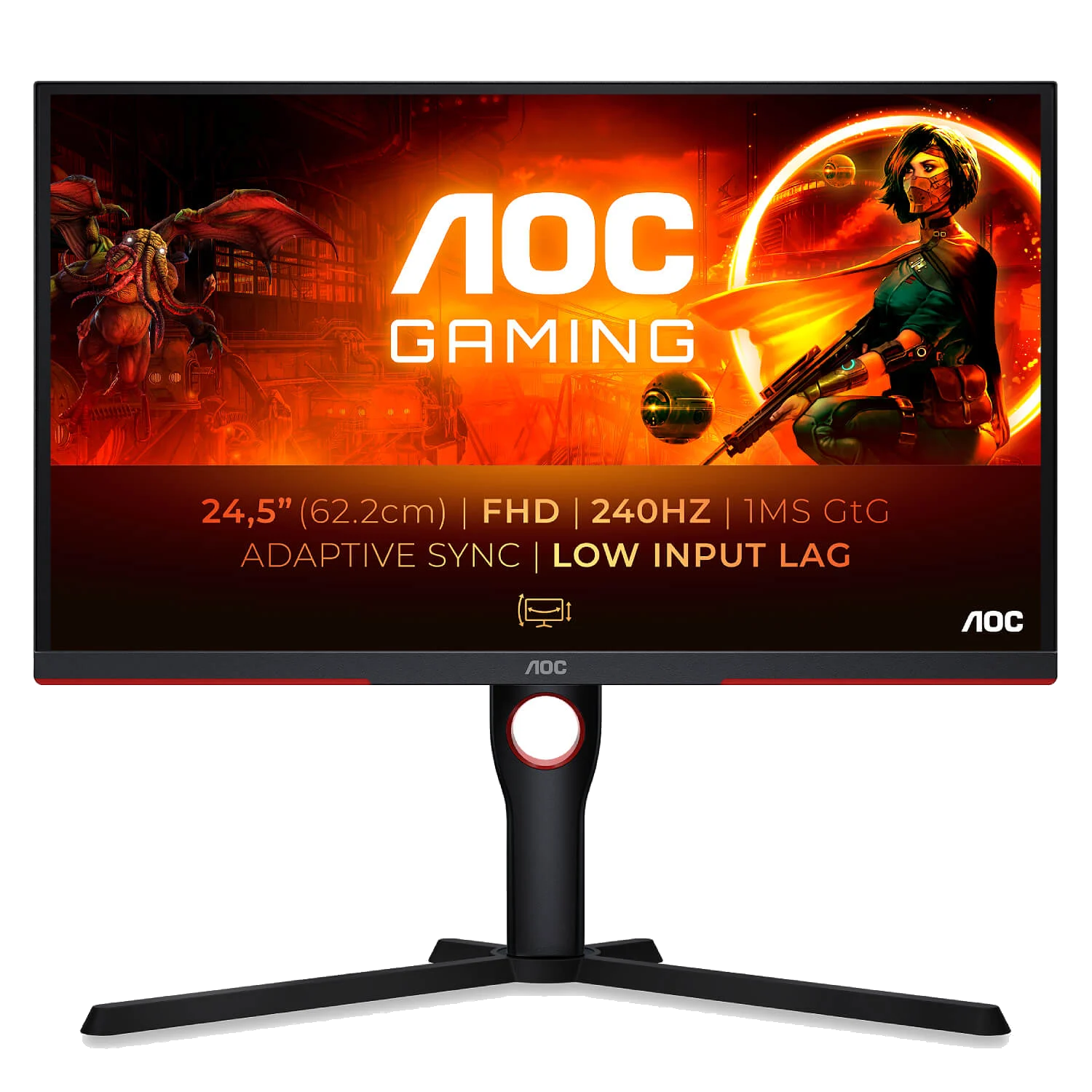 AOC GAMING 25G3ZM/BK VA "24.5 ,0.5MS ,240HZ, HDMI