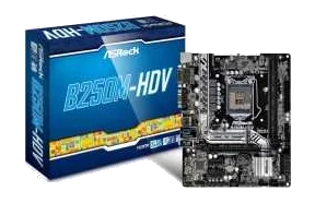 ASROCK B250 B250M-HDV ,DualDDR4 2133/2400 ,8CH+LAN1000 ,HDMI S1151