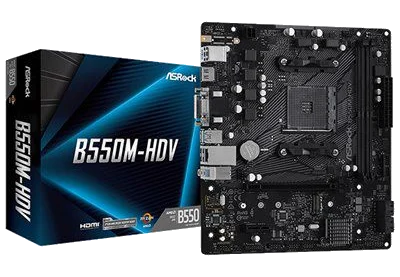 ASRock B550M-HDV , AM4,PCI-E, DualDDR4 2133/2400/2667/2933/3200 +LAN1000 HDMI