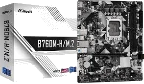 ASROCK B760M-H ,2DualDDR5 4800/5000/5200/5400/5600MHZ ,8CH ,2.5GB ,HDMI S1700