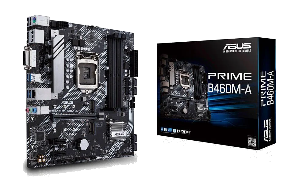 ASUS PRIME B460M-A ,4DualDDR4 2133/2400/2666 ,8CH ,1GB ,DVI S1200