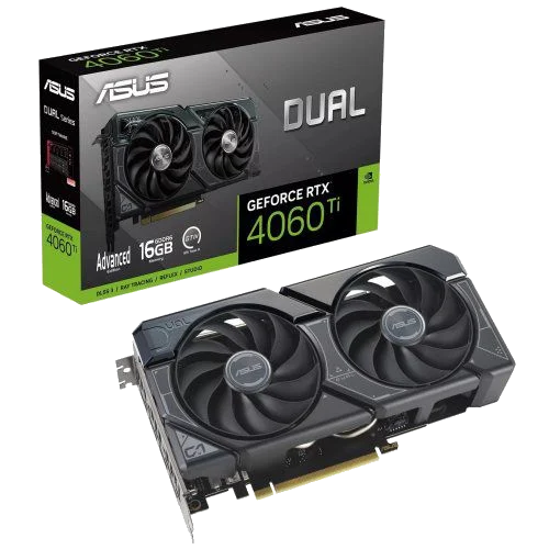 ASUS DUAL-RTX4060TI-A16G Geforce RTX 4060TI 16GB / DisplayPort / HDMI, PCI-E