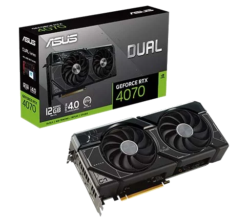 ASUS DUAL RTX4070-12G Geforce RTX 4070 12GB / DisplayPort / HDMI, PCI-E