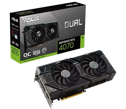 ASUS DUAL RTX4070-12G Geforce RTX 4070 O12GB / DisplayPort / HDMI, PCI-E