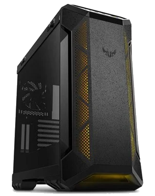 ASUS TUF Gaming GT501 with metal front , tempered-glass side , 120 mm RGB fan, 140 mm PWM fan, USB 3.1 BLACK