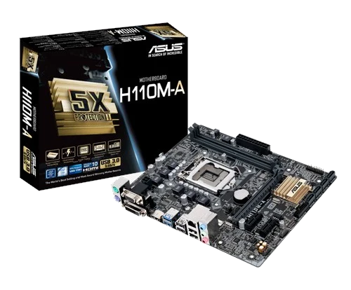 ASUS H110M-A H110 ,S1151 Core™ i3/i5/i7,DDR4 2133, PCI-E ,1GB, HDMI