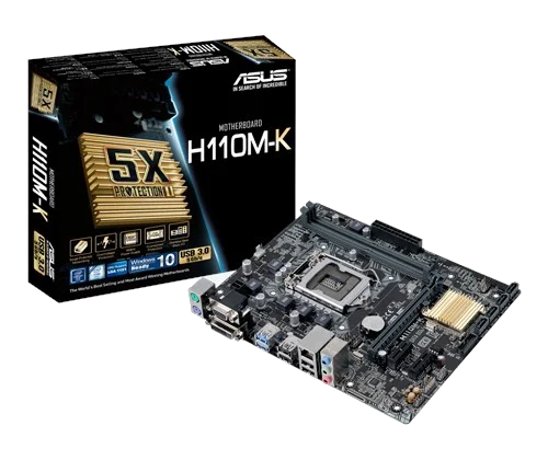 ASUS H110M-K H110 ,S1151 Core™ i3/i5/i7,DDR4 2133, PCI-E ,1GB