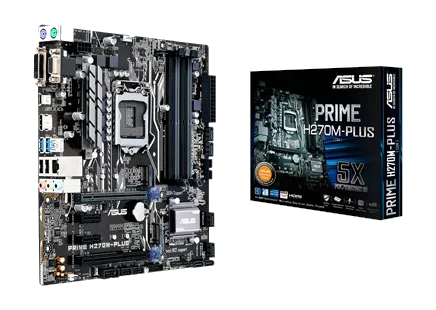 ASUS H270M-PLUS PRIME H270,S1151 Core™ i3/i5/i7,4DDR4 2133/2400, PCI-E ,1GB