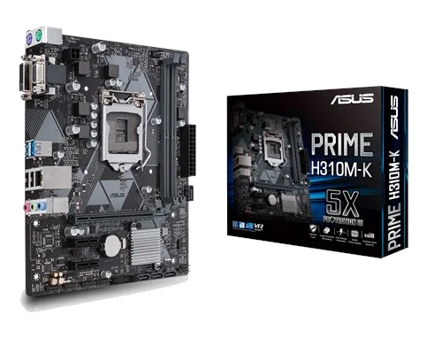 ASUS PRIME H310M-K ,DualDDR4 2133/2400/2666,8CH ,1GB ,S1151