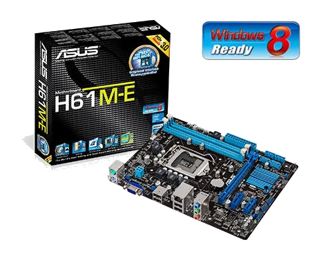 ASUS H61M-E H61,S1155 Core™ i3/i5/i7,DDR3 1066/1333, PCI-E ,1GB