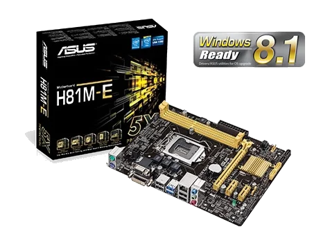 ASUS H81M-E H81,S1150 Core™ i3/i5/i7,DDR3 1066/1333, PCI-E ,1GB