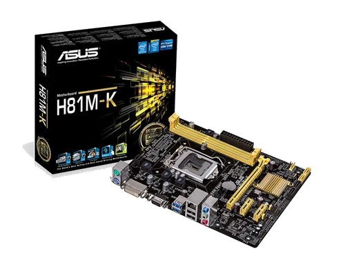 ASUS H81M-K H81,S1150 Core™ i3/i5/i7,DDR3 1066/1333/1600, PCI-E ,1GB